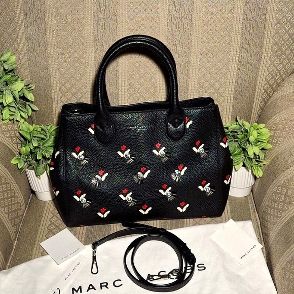 Marc Jacobs Tulip Collection Gotham Tote With Crossbody Strap